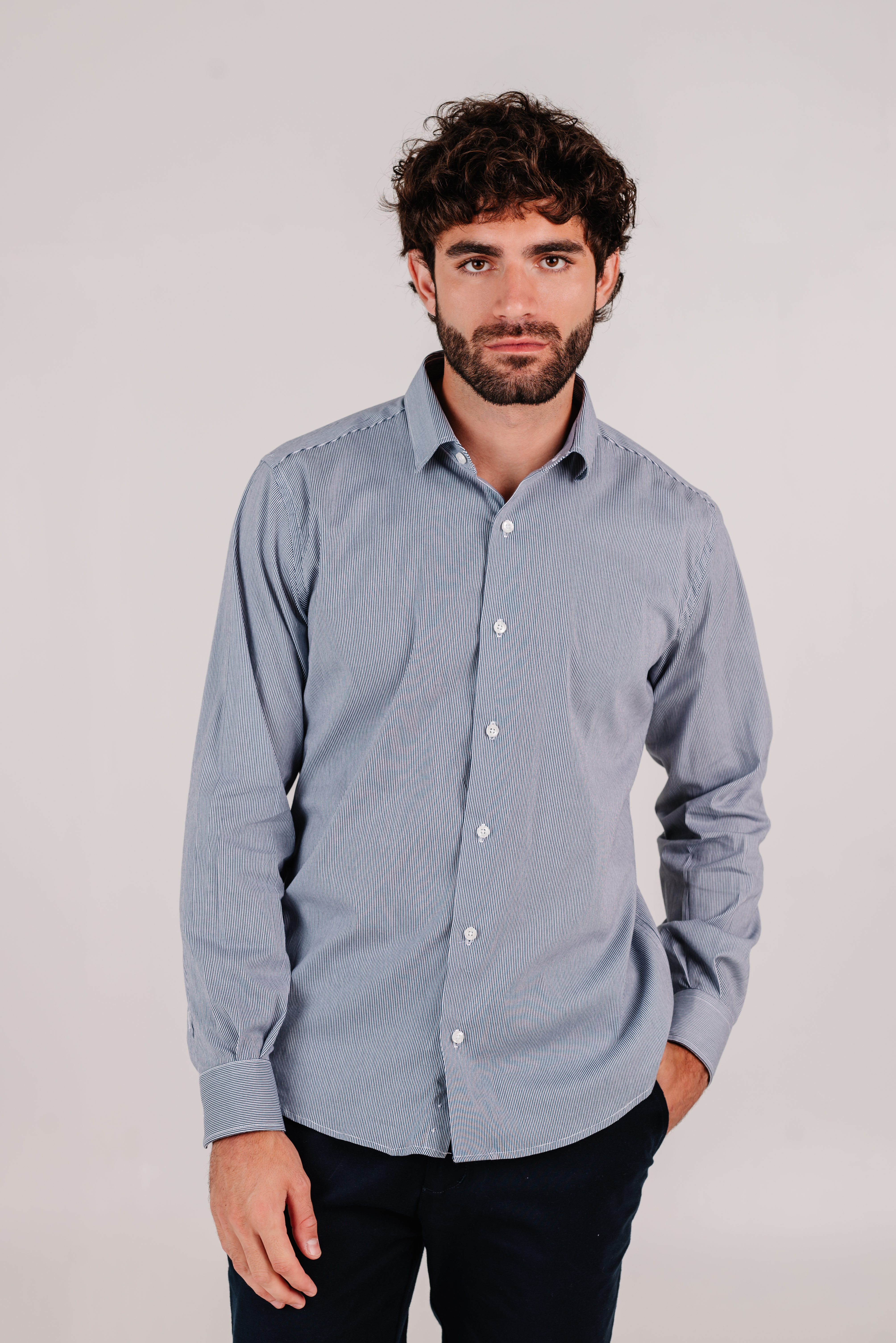 Camisa corte ejecutivo / Rayada